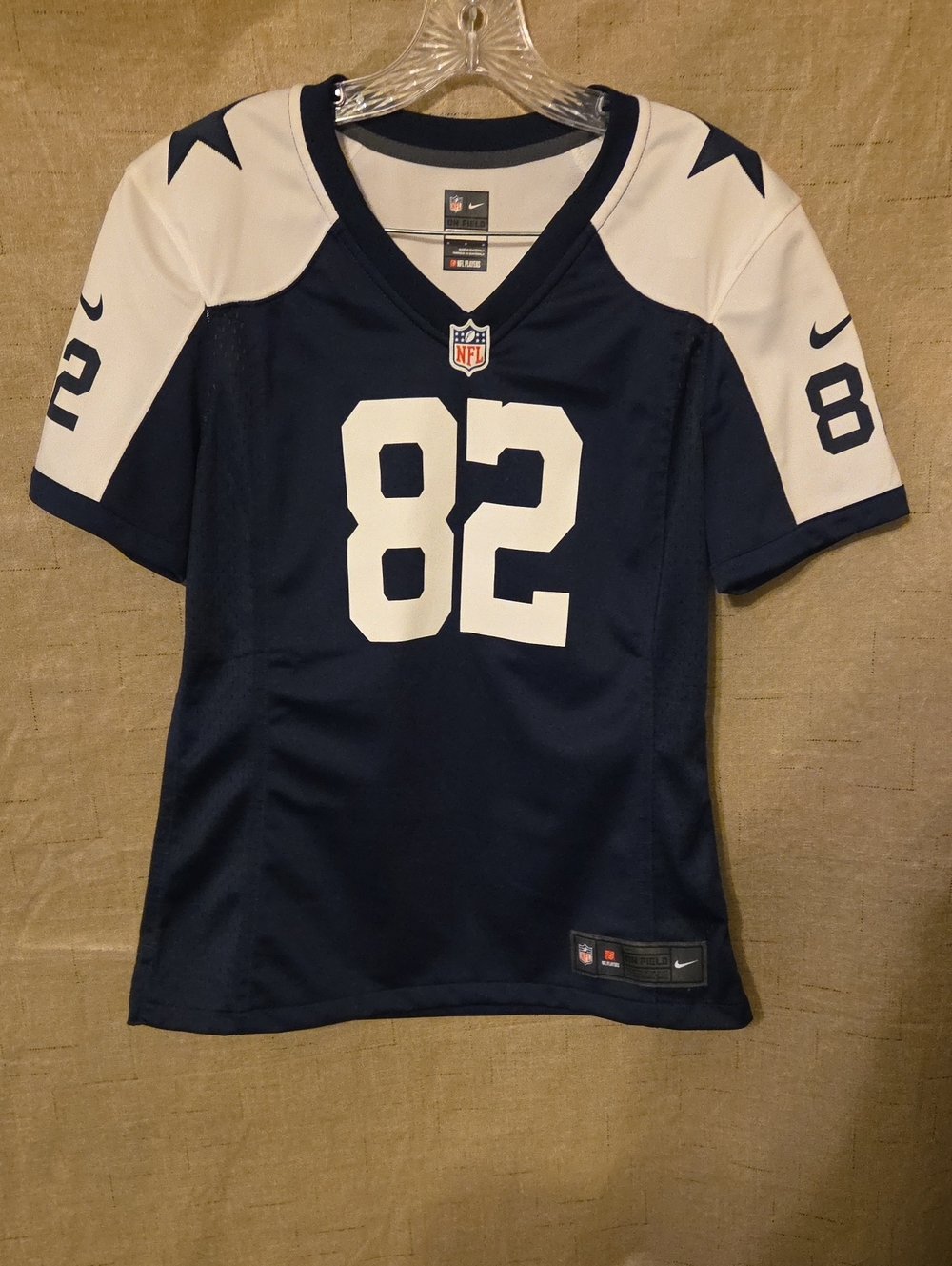 NFL Witten Navy and White #82 Football Jersey
